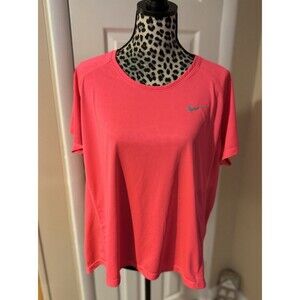 The Nike Running Tee Dri-Fit Women's Size 3X Neon Pink Short Sleeve T-Shirt Top